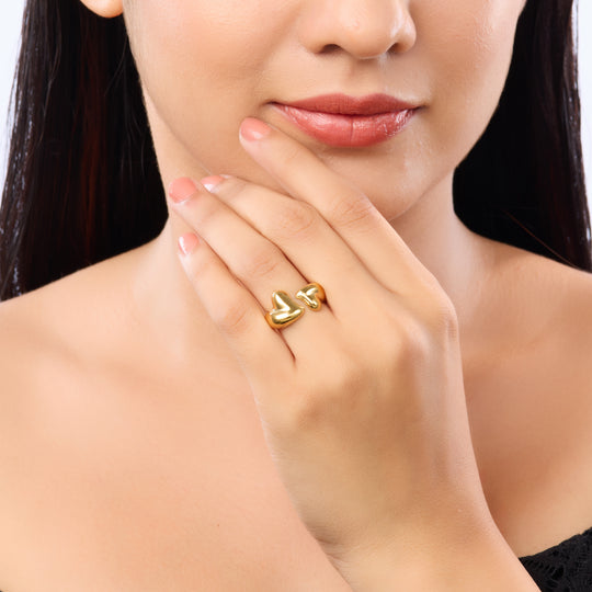 Elegant Open Heart Ring