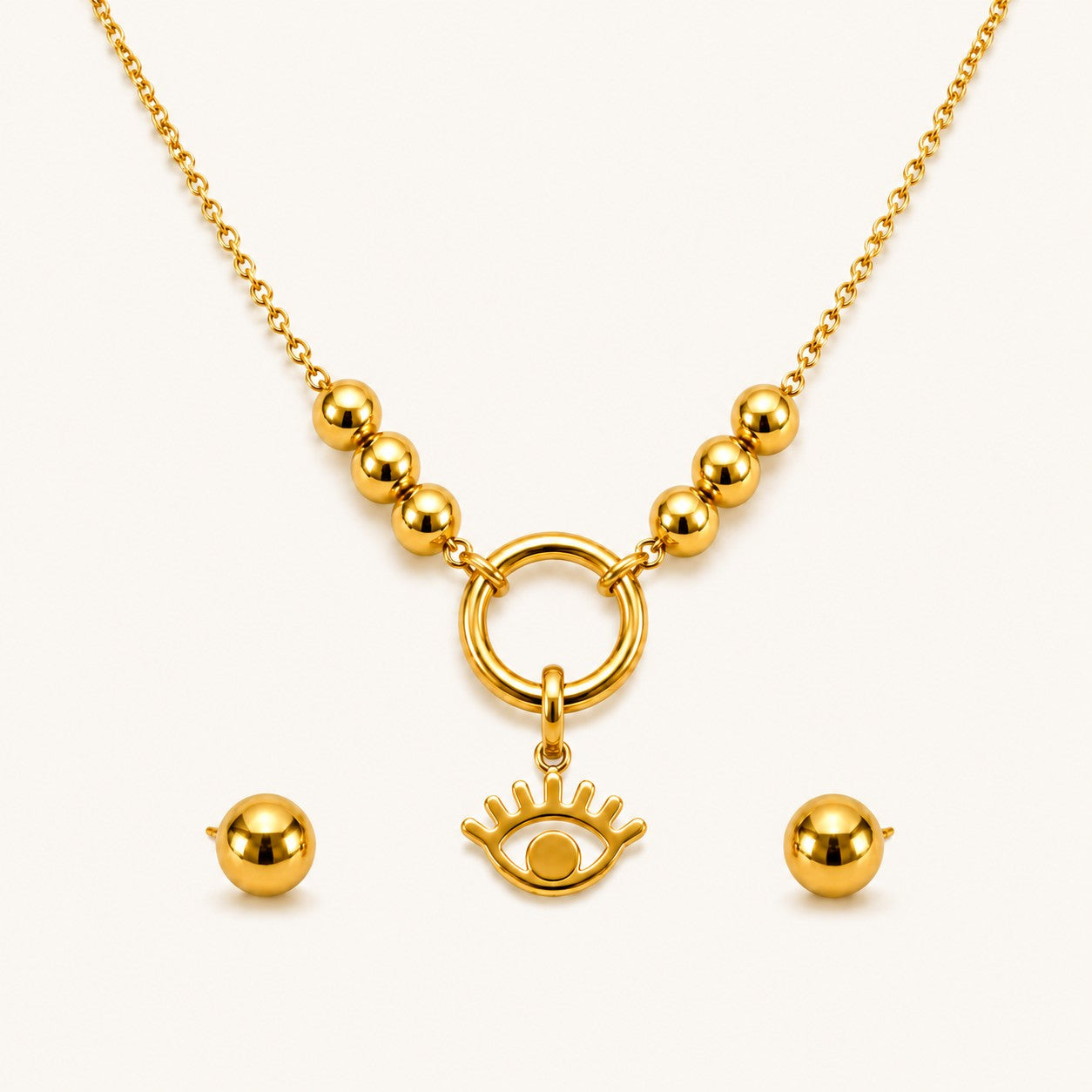 Gllora Aurelia Leaf Pendant Jewellery Set