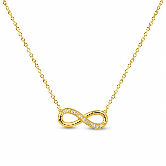 Rakhi Gift Hamper Infinity shaped Necklace & hoops