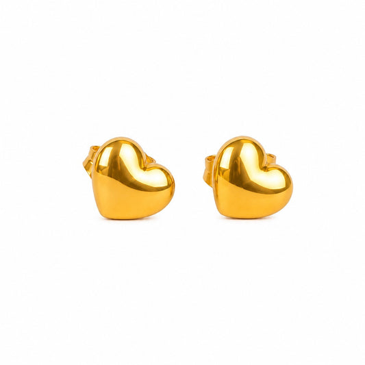 Amora Heart Stud Earrings