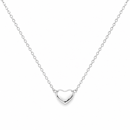 Silver Heart Pendant Necklace