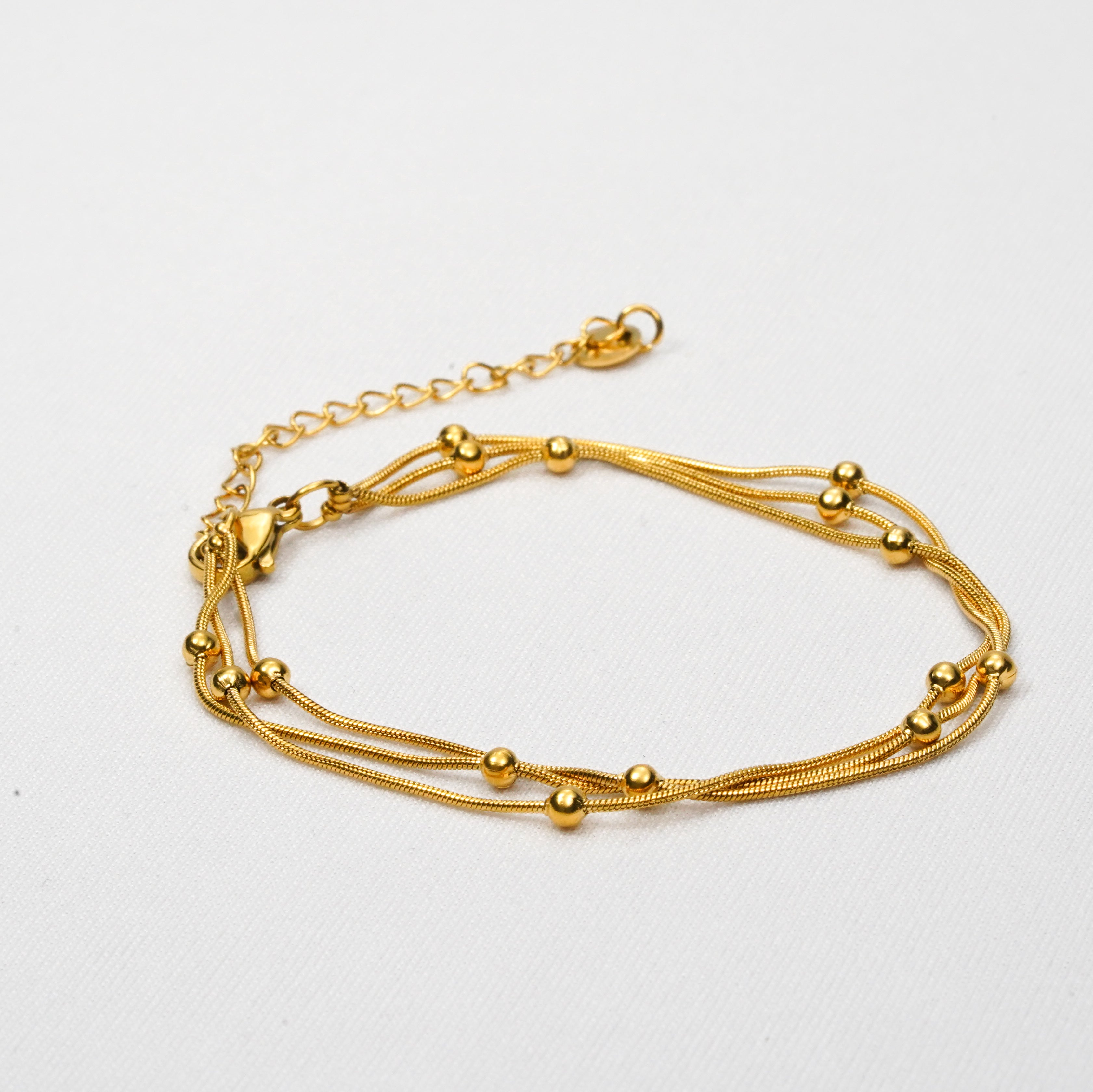Retro Wave Gold Bracelet