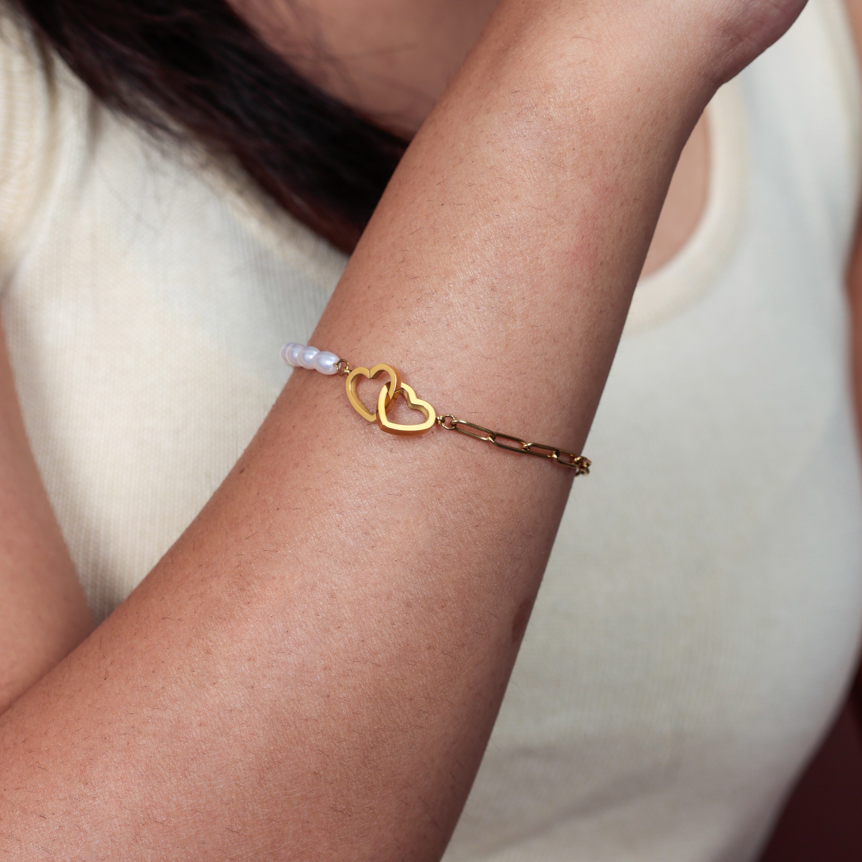 Sweetheart Double Heart Bracelet