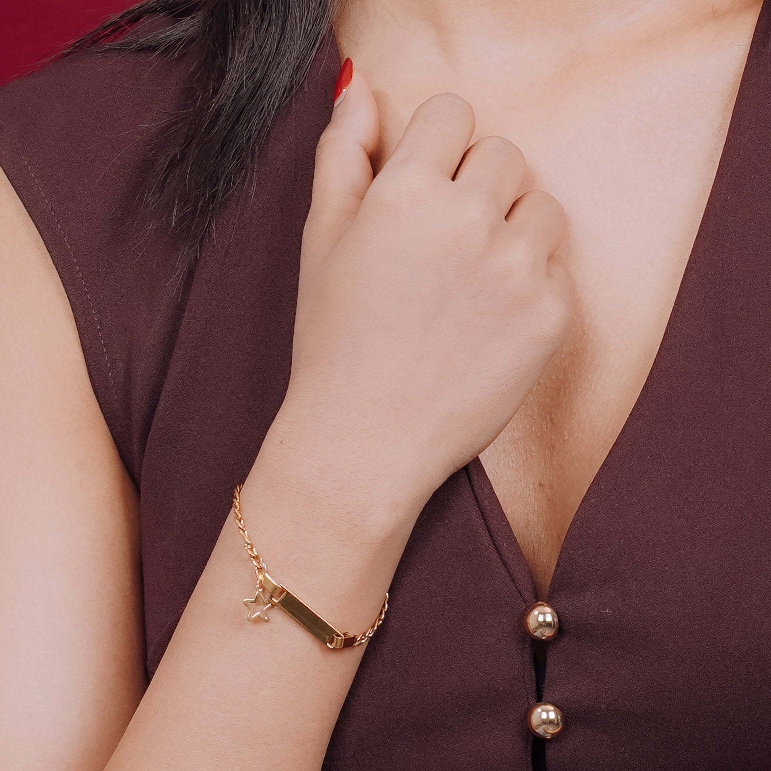 Starry Geometric Hanging Bracelet