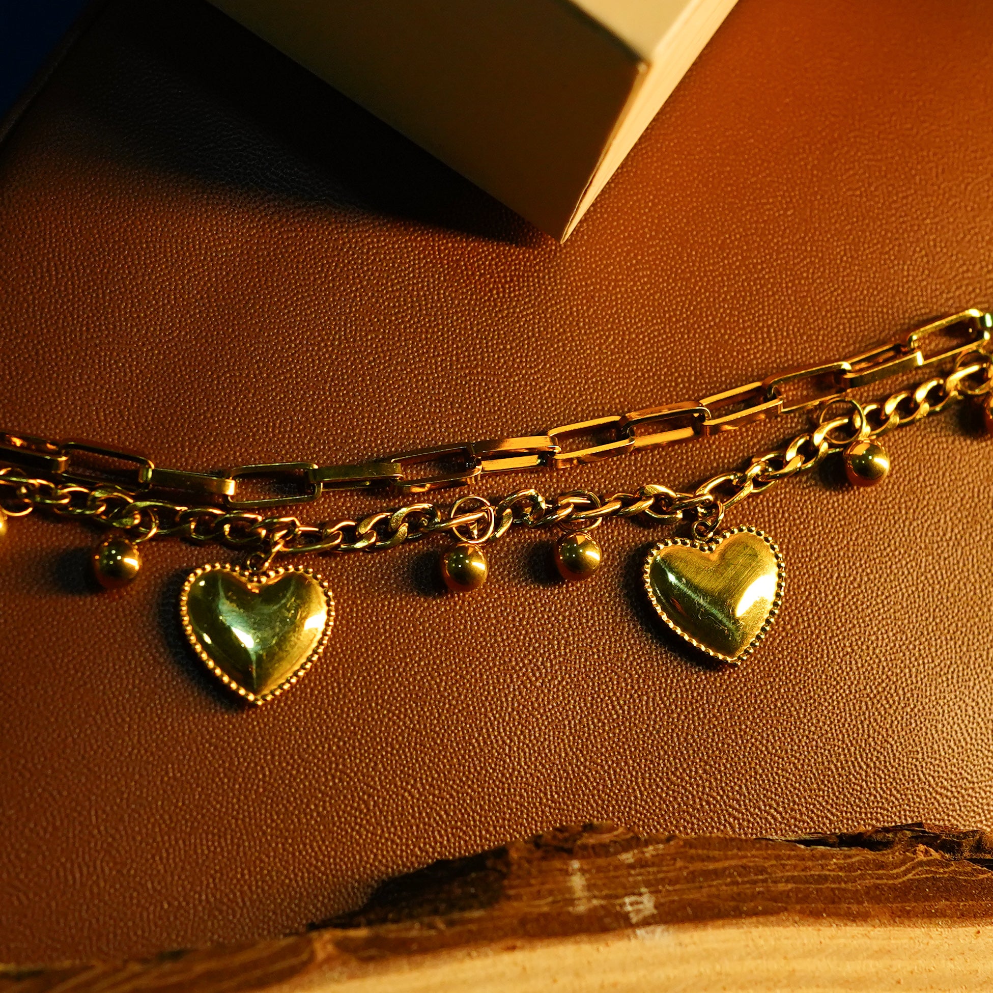 Rainbow Heart Sparkle Bracelet