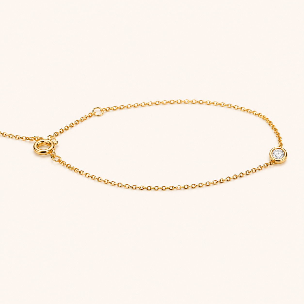 Geometric Elegance Pull-Chain Bracelet
