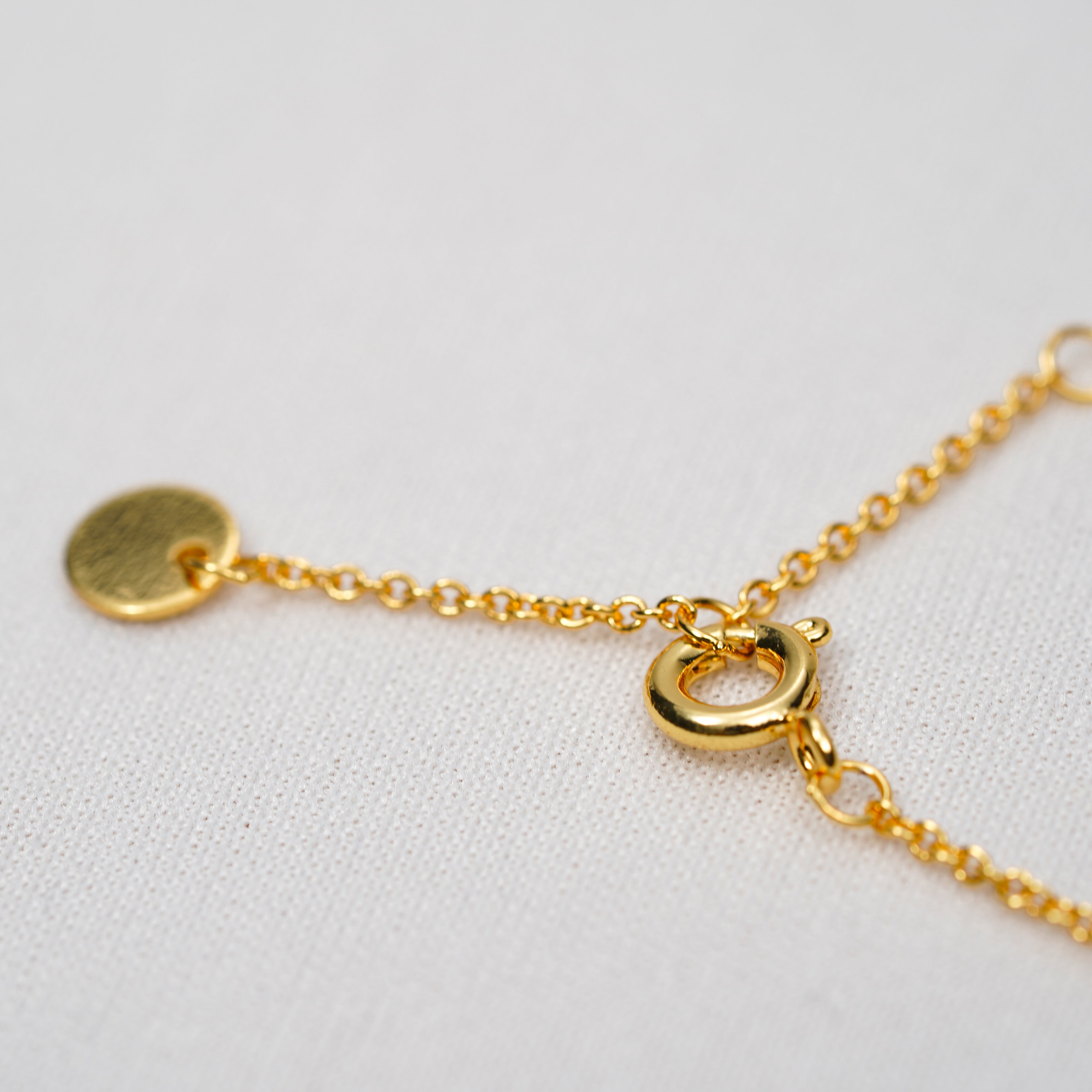 Geometric Elegance Pull-Chain Bracelet