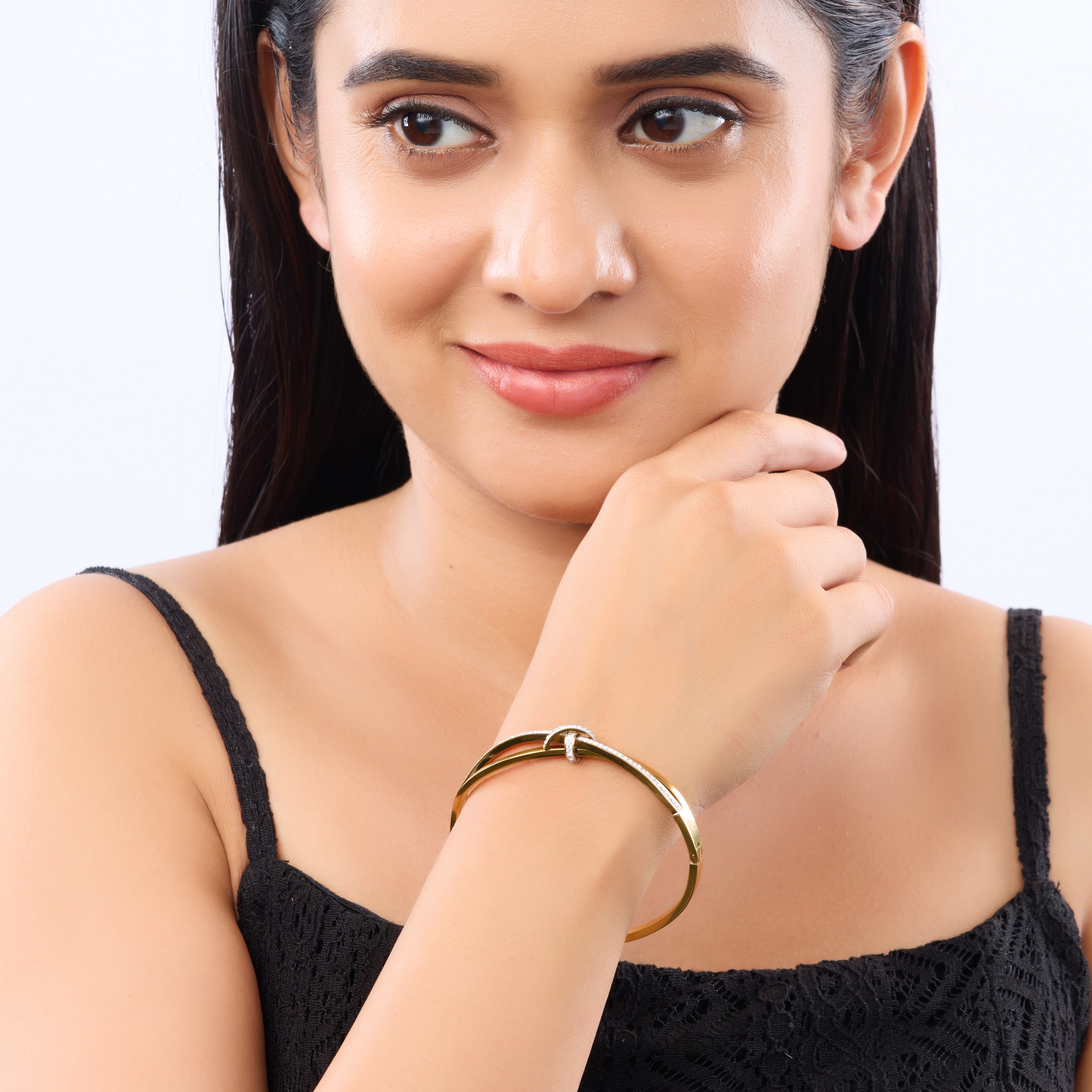 Radiant Sparkle Openable Bangle
