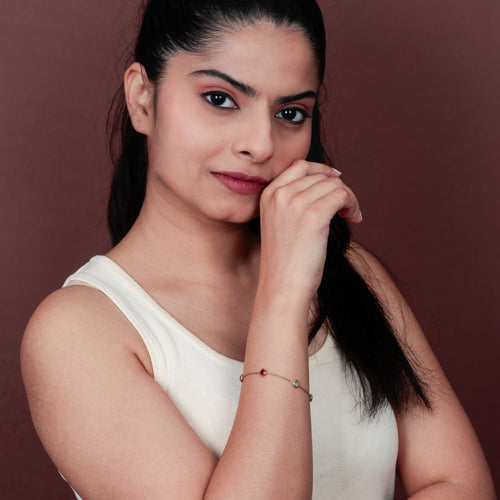 Geometric Street Style Gold Bracelet