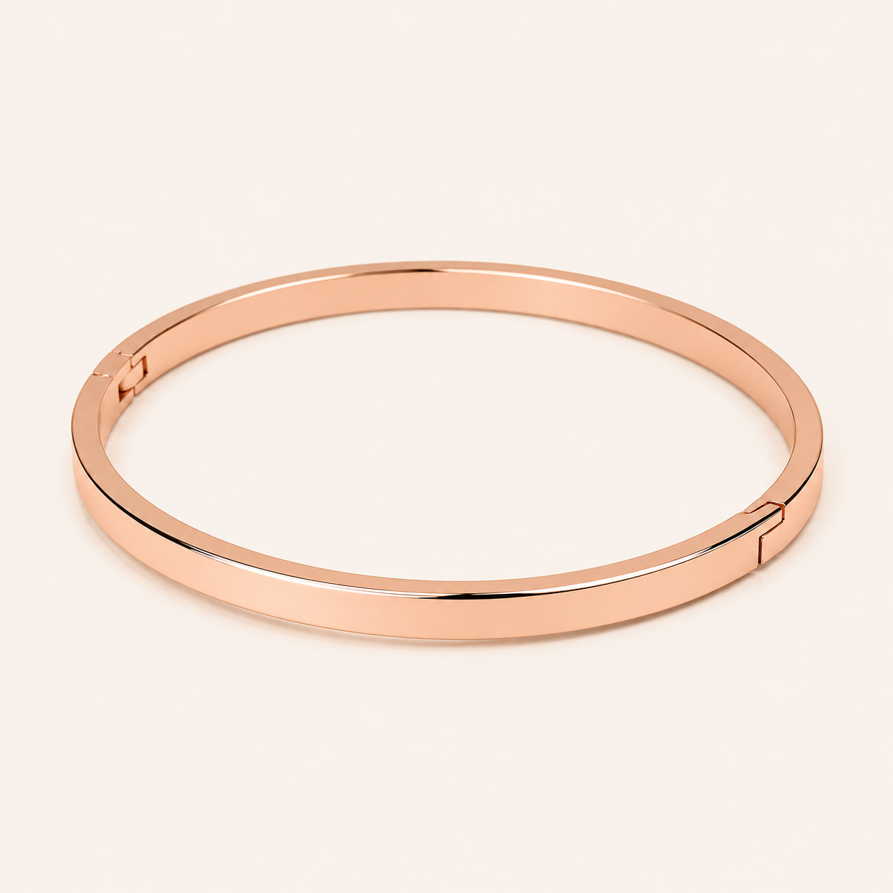Minimal Rose Gold Bangle