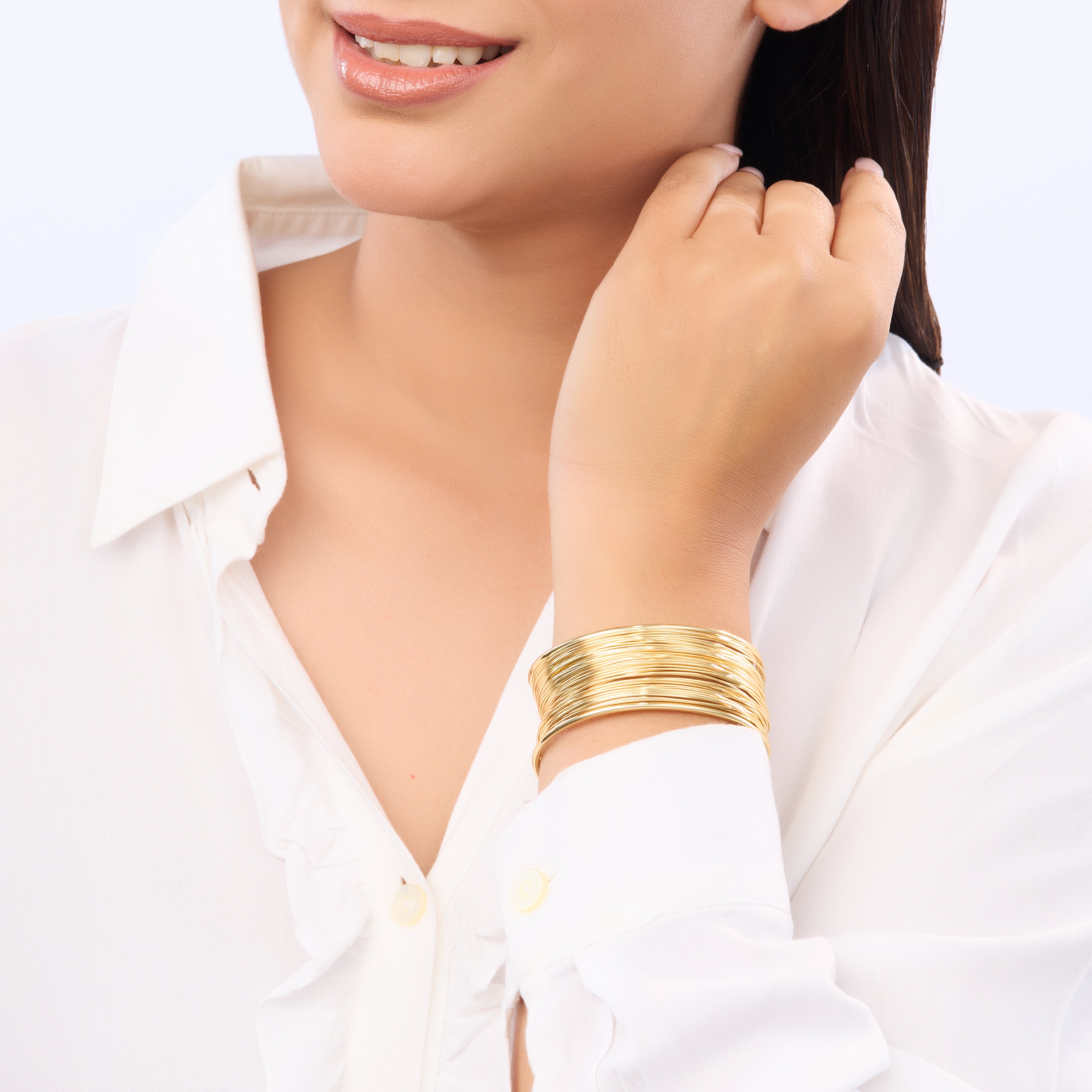 Royal Layered Wire Cuff