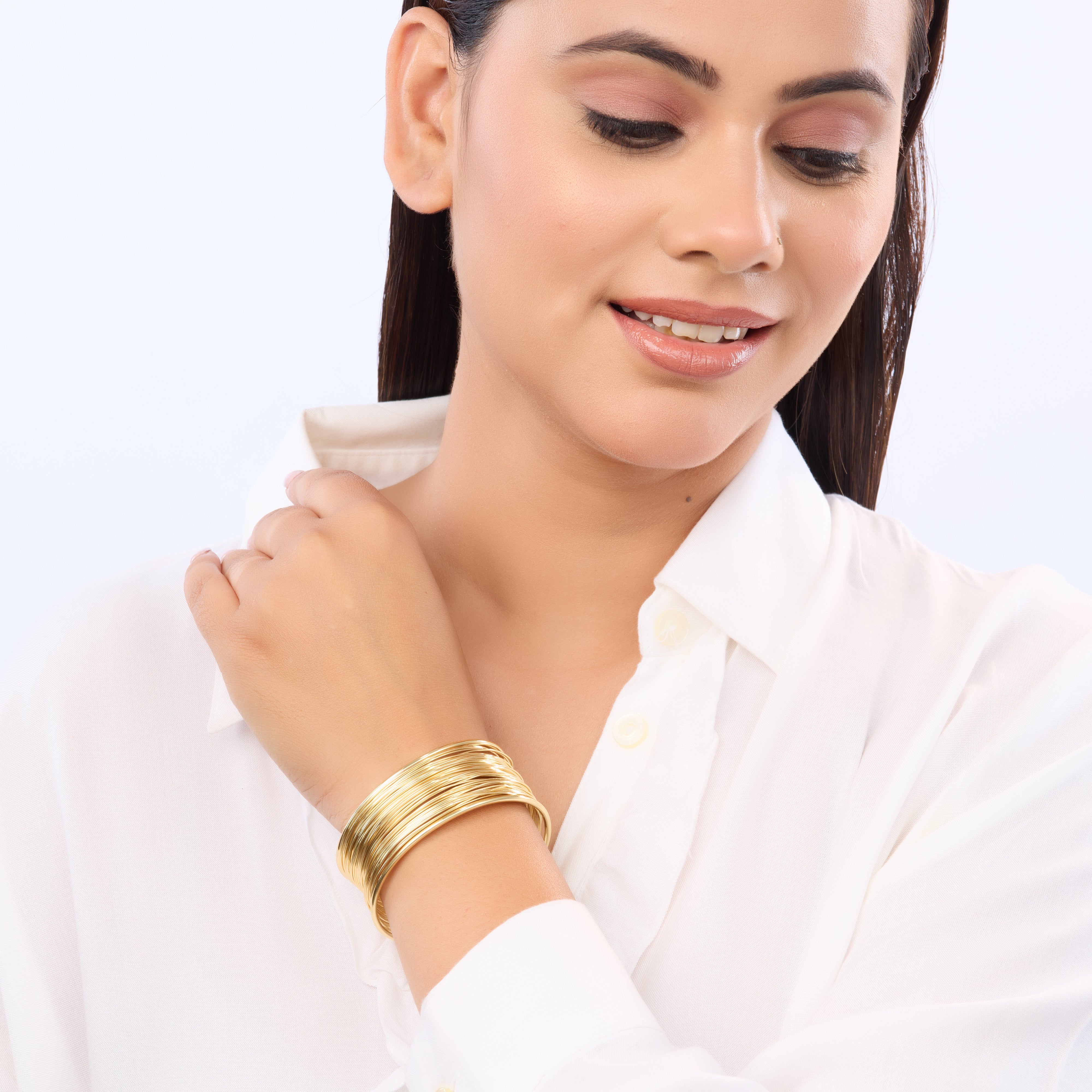 Royal Layered Wire Cuff