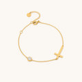Zenvy Minimal Cross Drop Bracelet