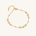 Minimal Stone Chain Bracelet