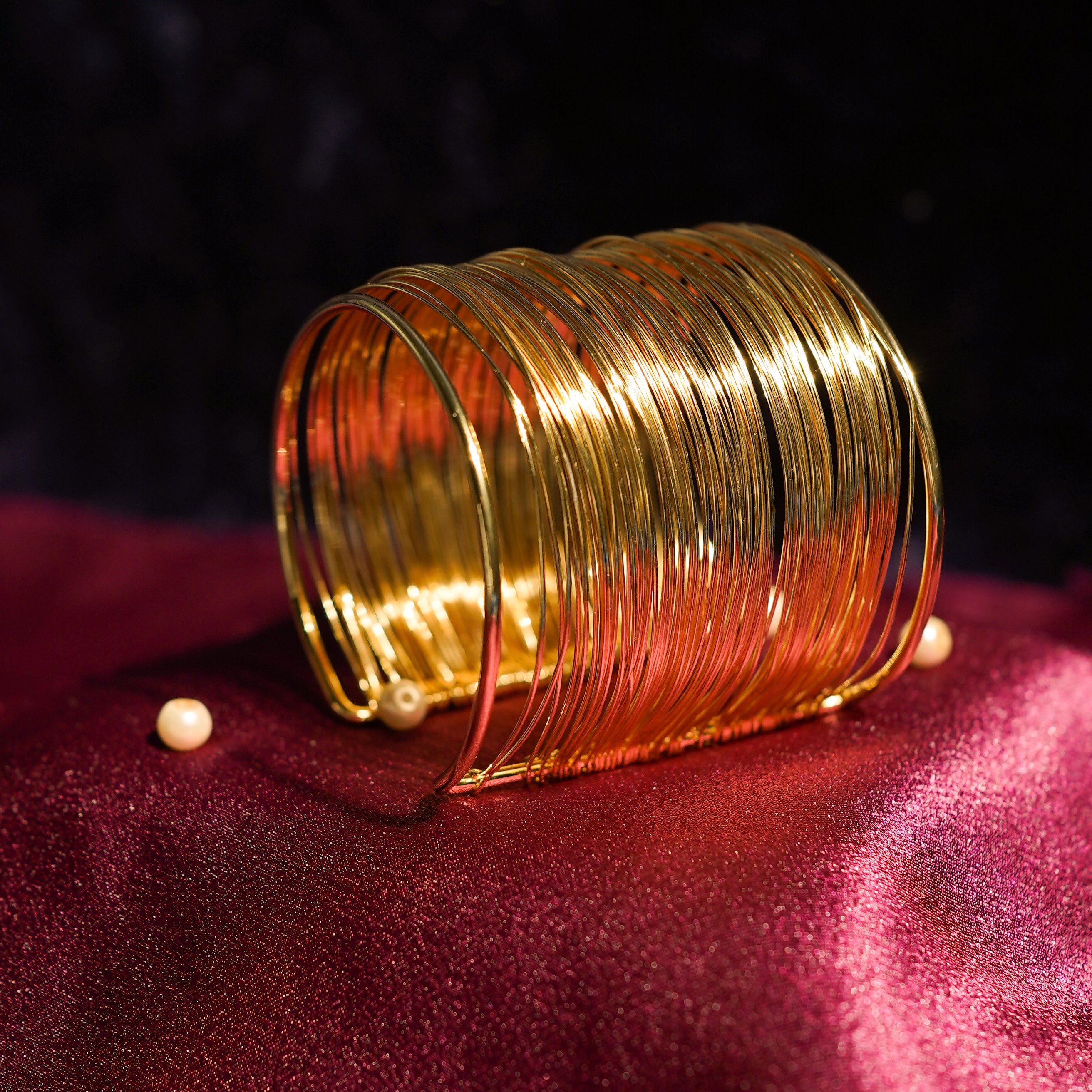 Royal Layered Wire Cuff