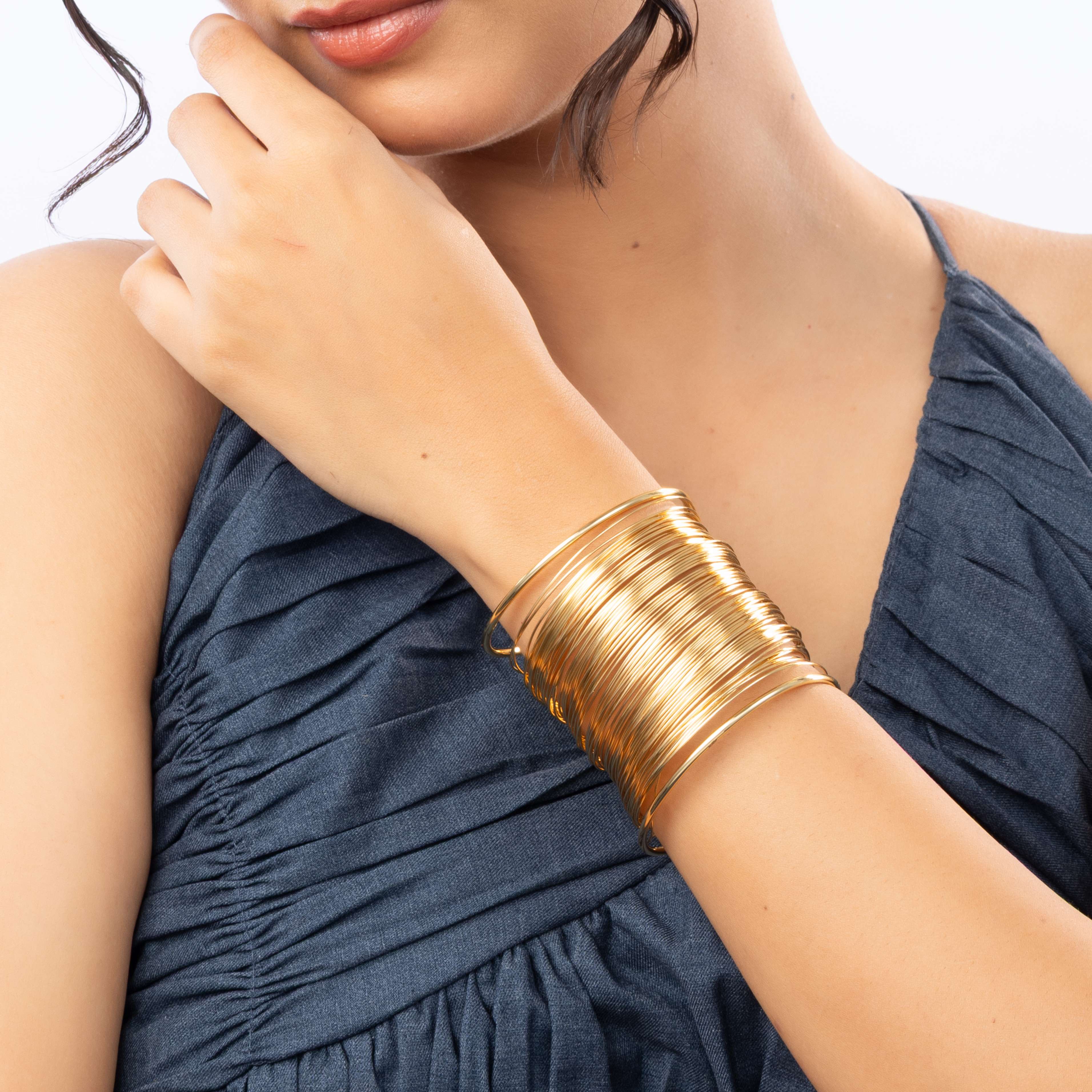 Royal Layered Wire Cuff