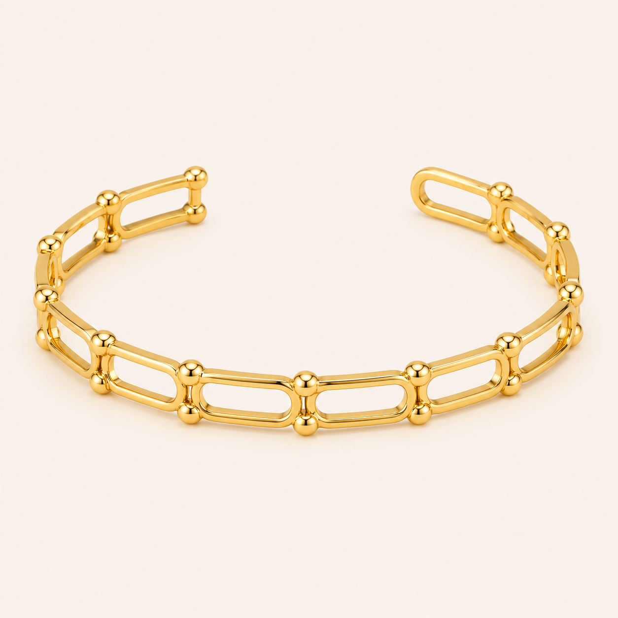 Golden Edge Link Bracelet