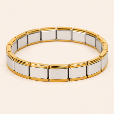 Dual Tone Prestige Link Bracelet