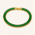 Emerald Crystal Tennis Bracelet