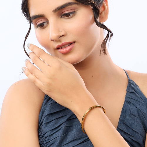 Minimalist Silk Gold Bangle