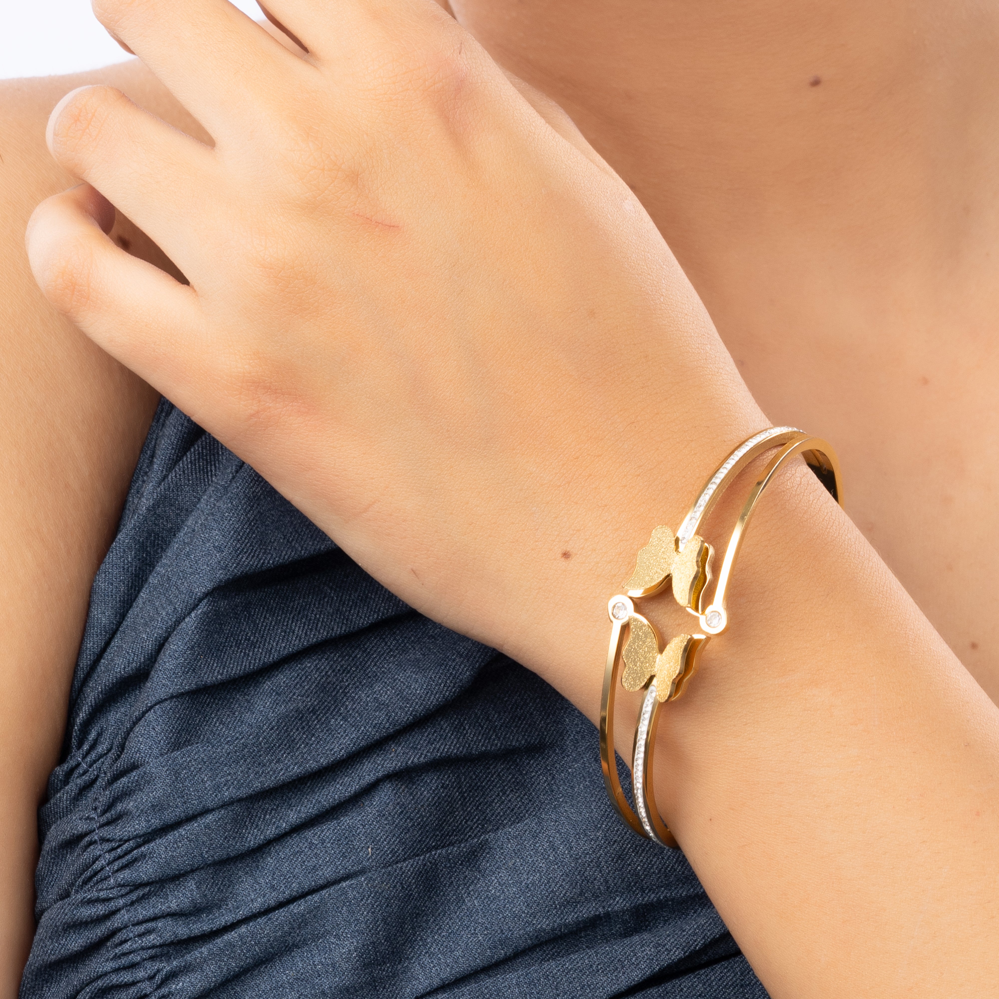 Mariposa Gilded Butterfly Bangle