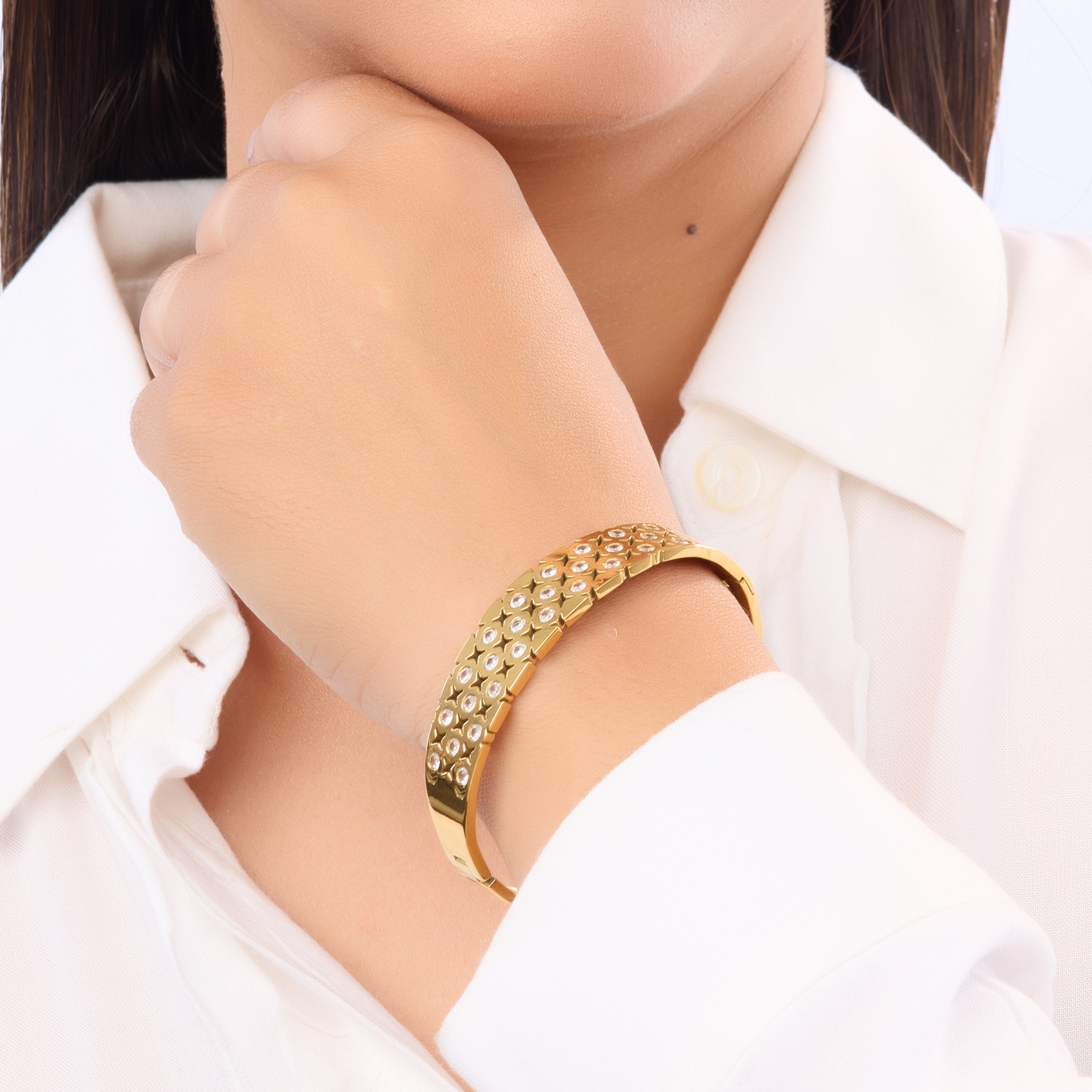 Gilded Mosaic Bangle