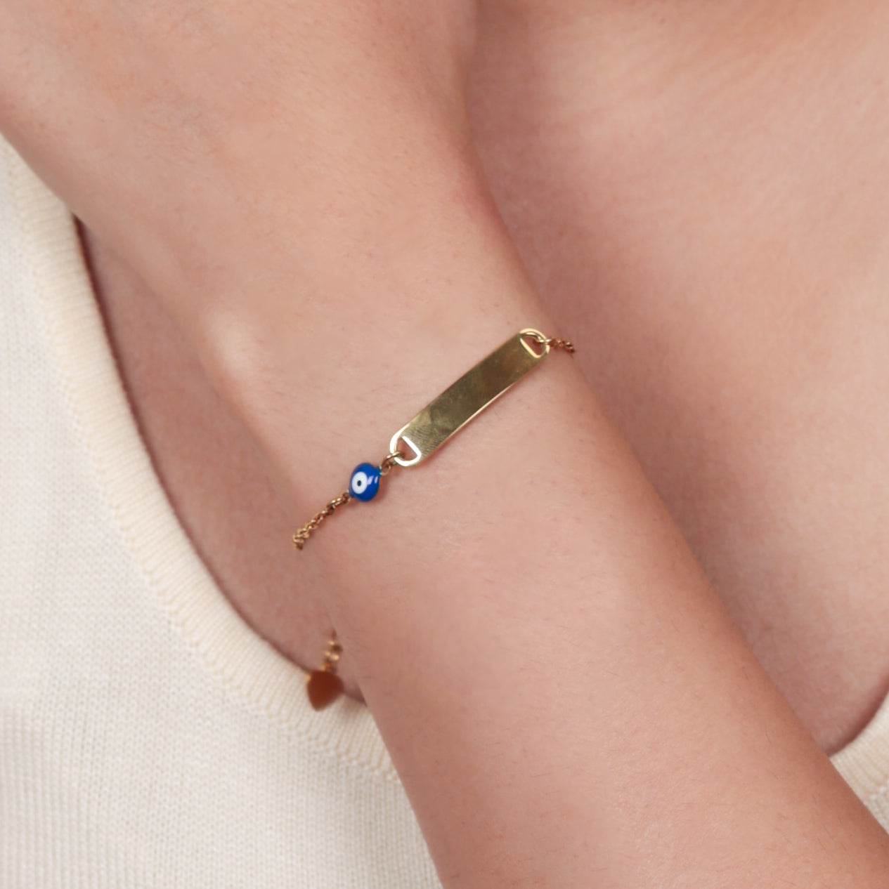 Blue Evil Eye Charm Bracelet