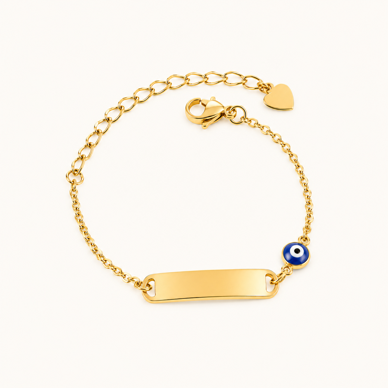 Blue Evil Eye Charm Bracelet