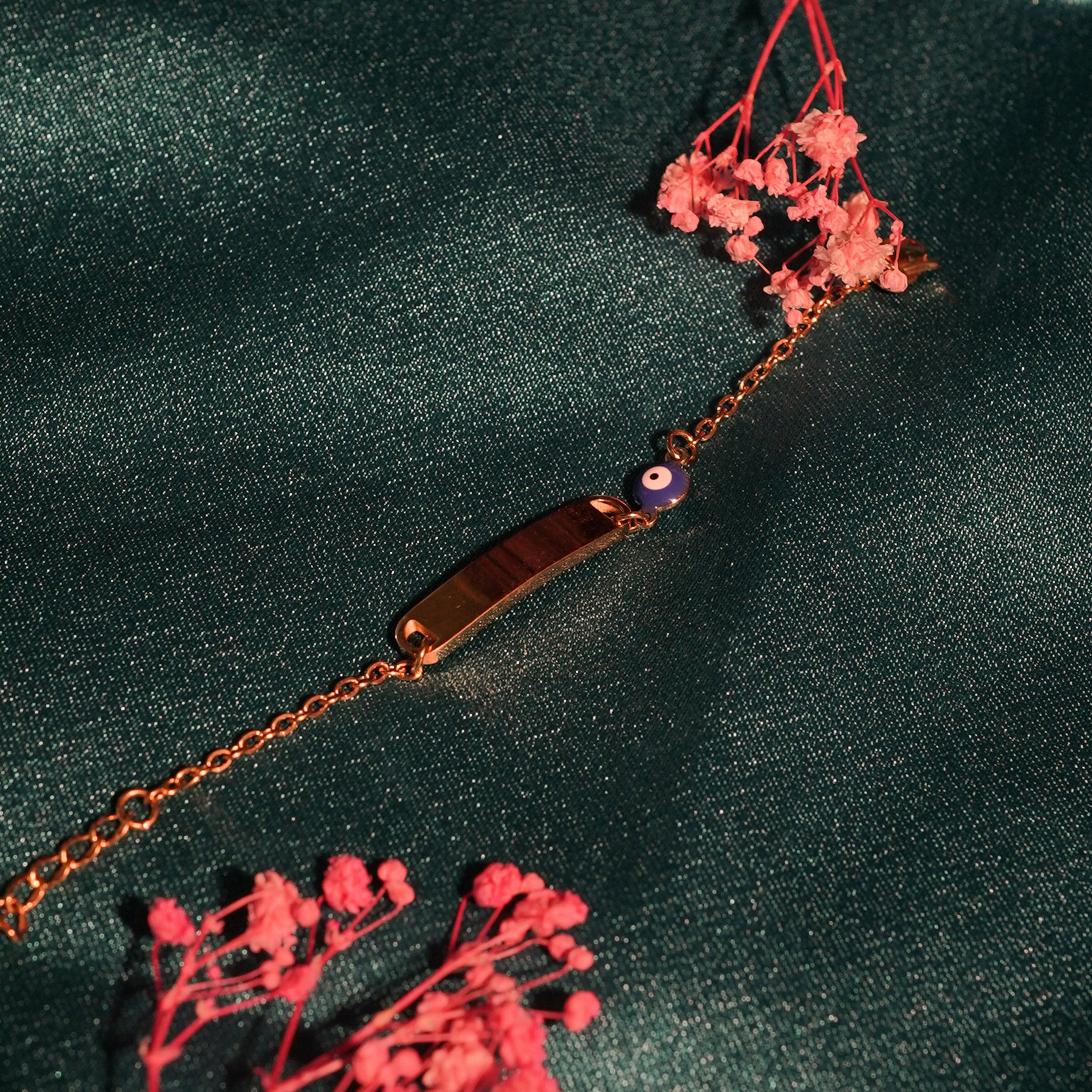 Blue Evil Eye Charm Bracelet