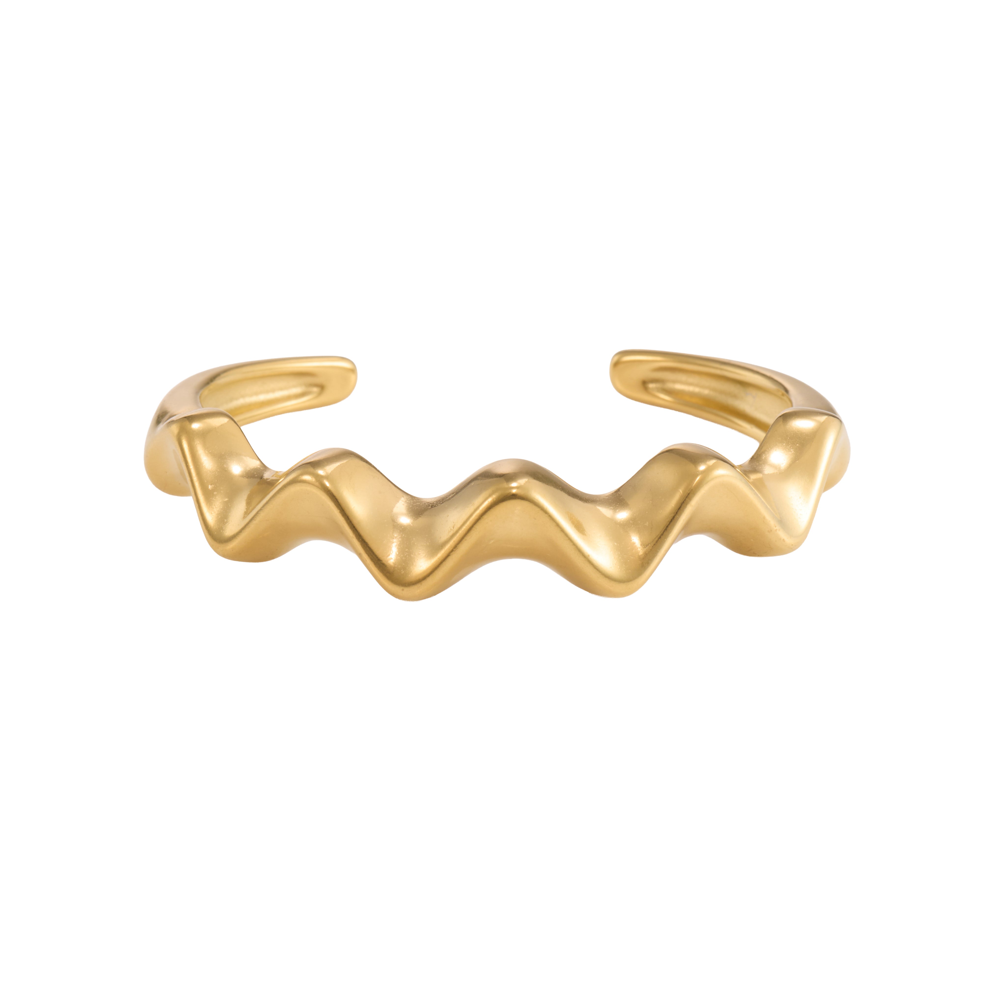 Gilded Ripple Cuff