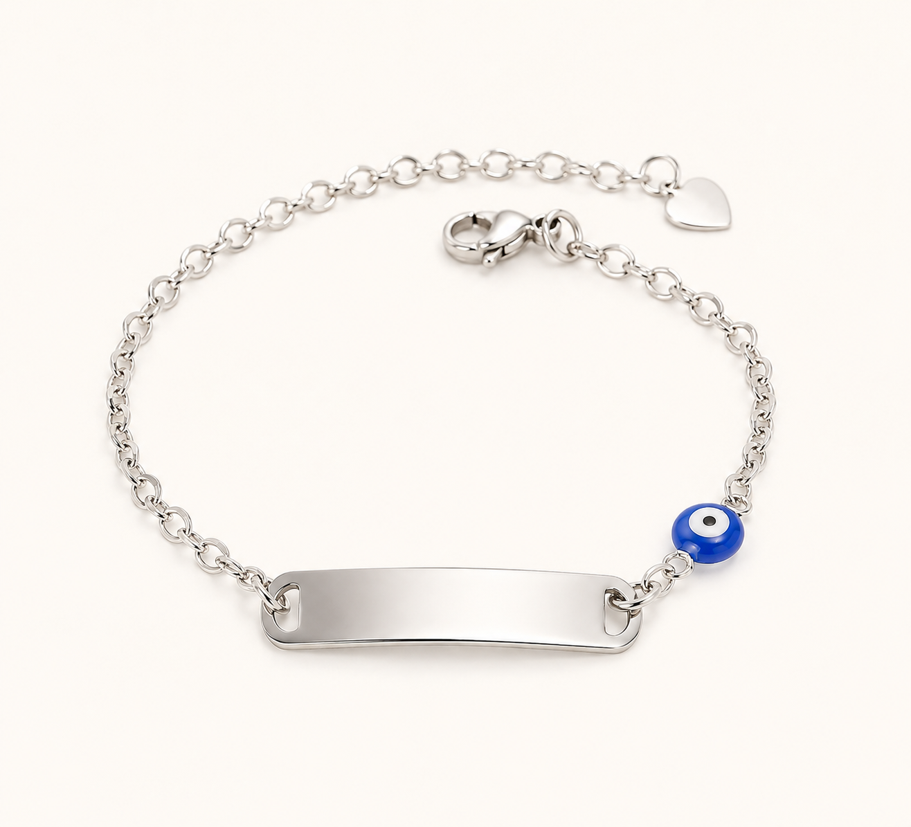 Blue Evil Eye Charm Bracelet