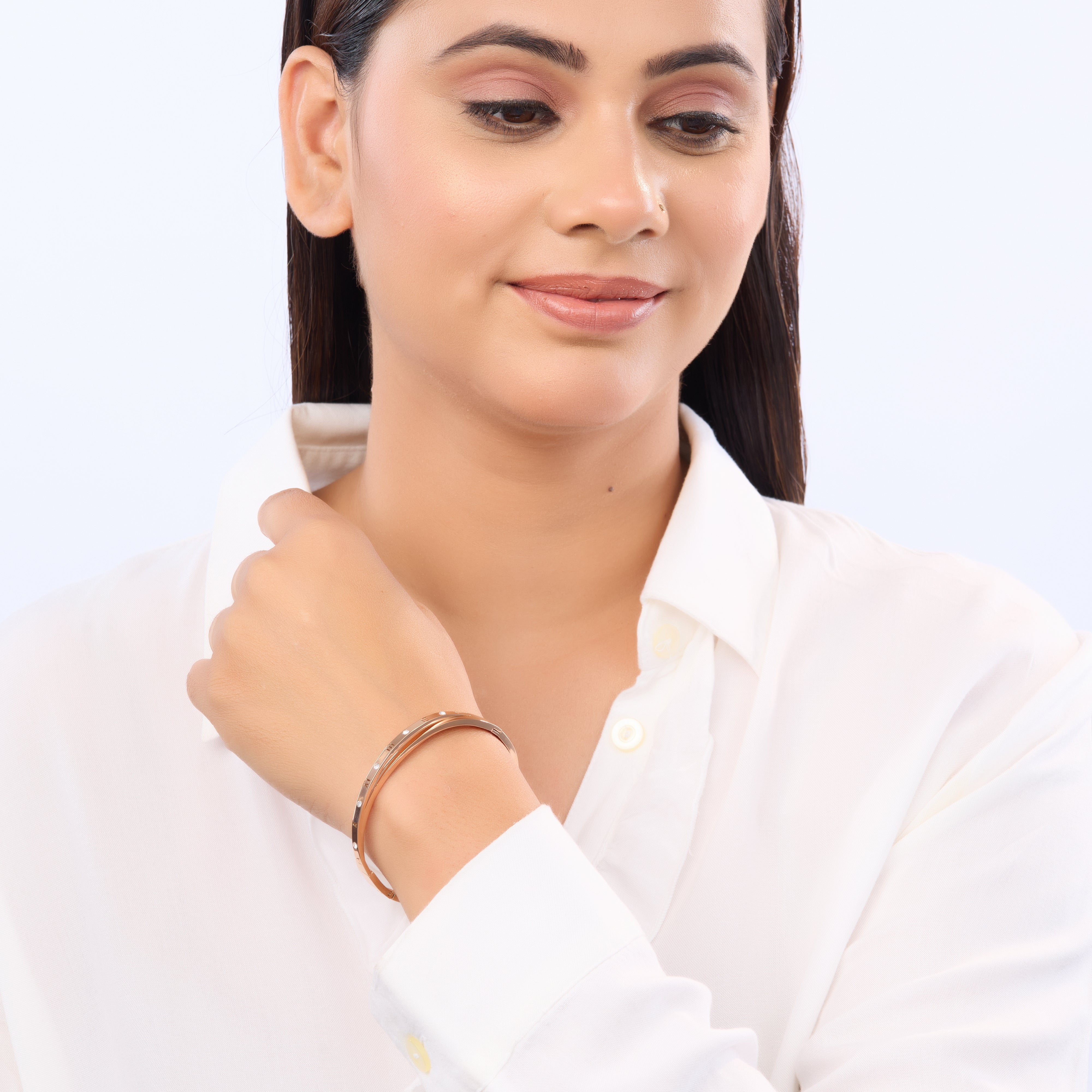 Roman Luxe Rose Bangle