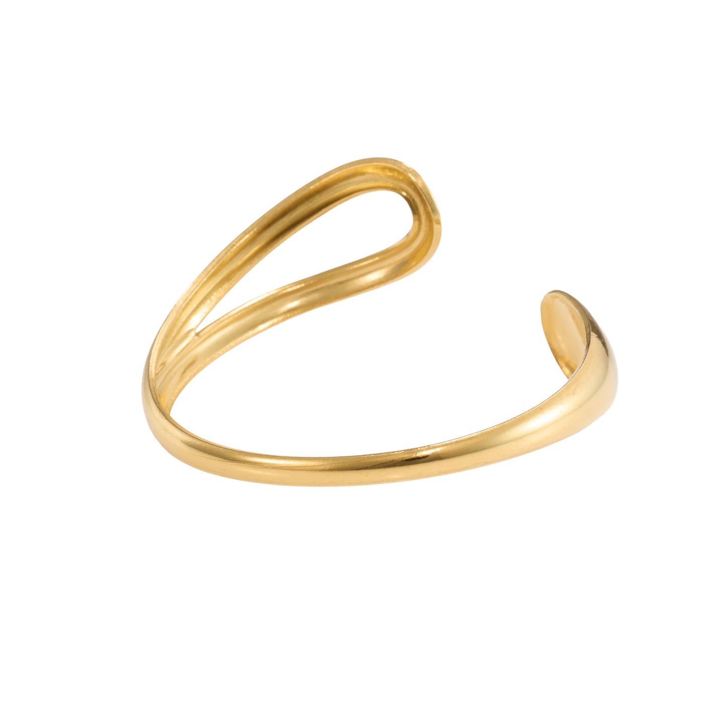 Hammered Texture Open Bracelet