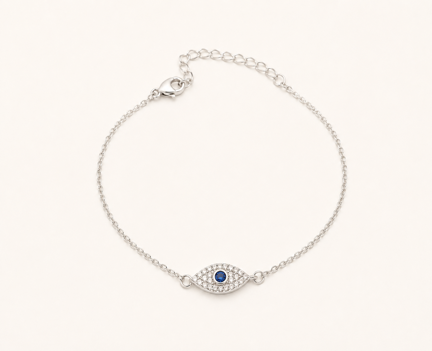 Evil Eye Sparkle Charm Bracelet