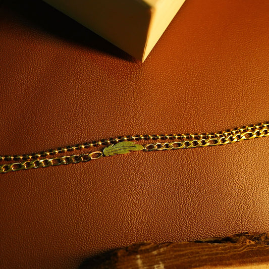 Elegant Leaf Heart Bracelet