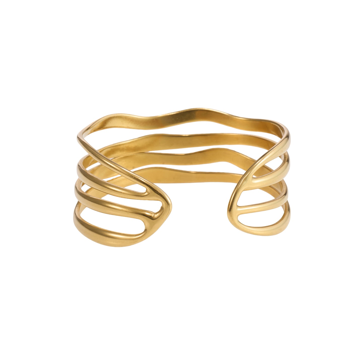 Vintage Geometric Line Cuff Bracelet