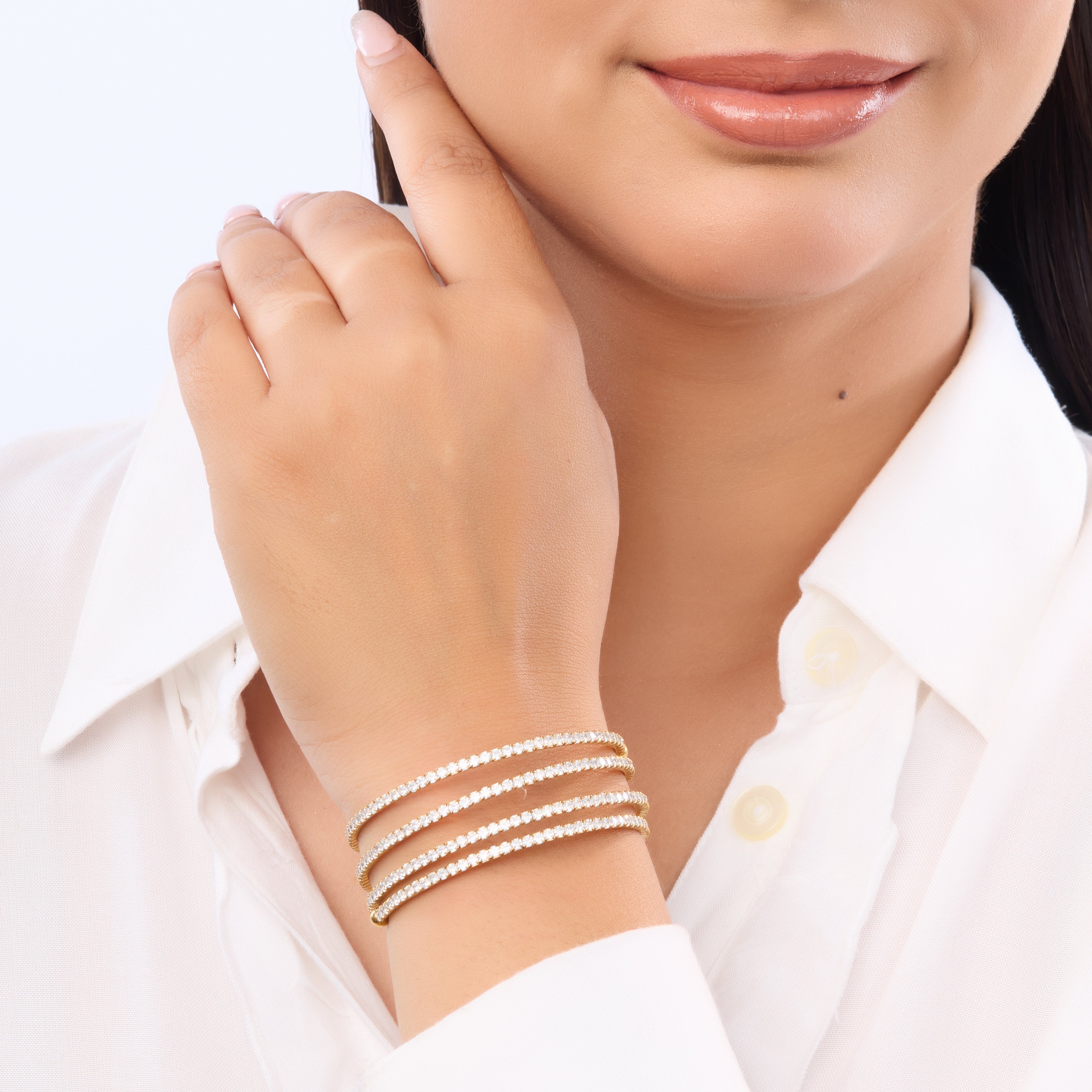 Crystal Wrap Spring Bracelet
