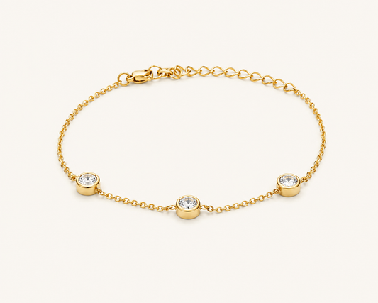 Heart Design Gold Bracelet