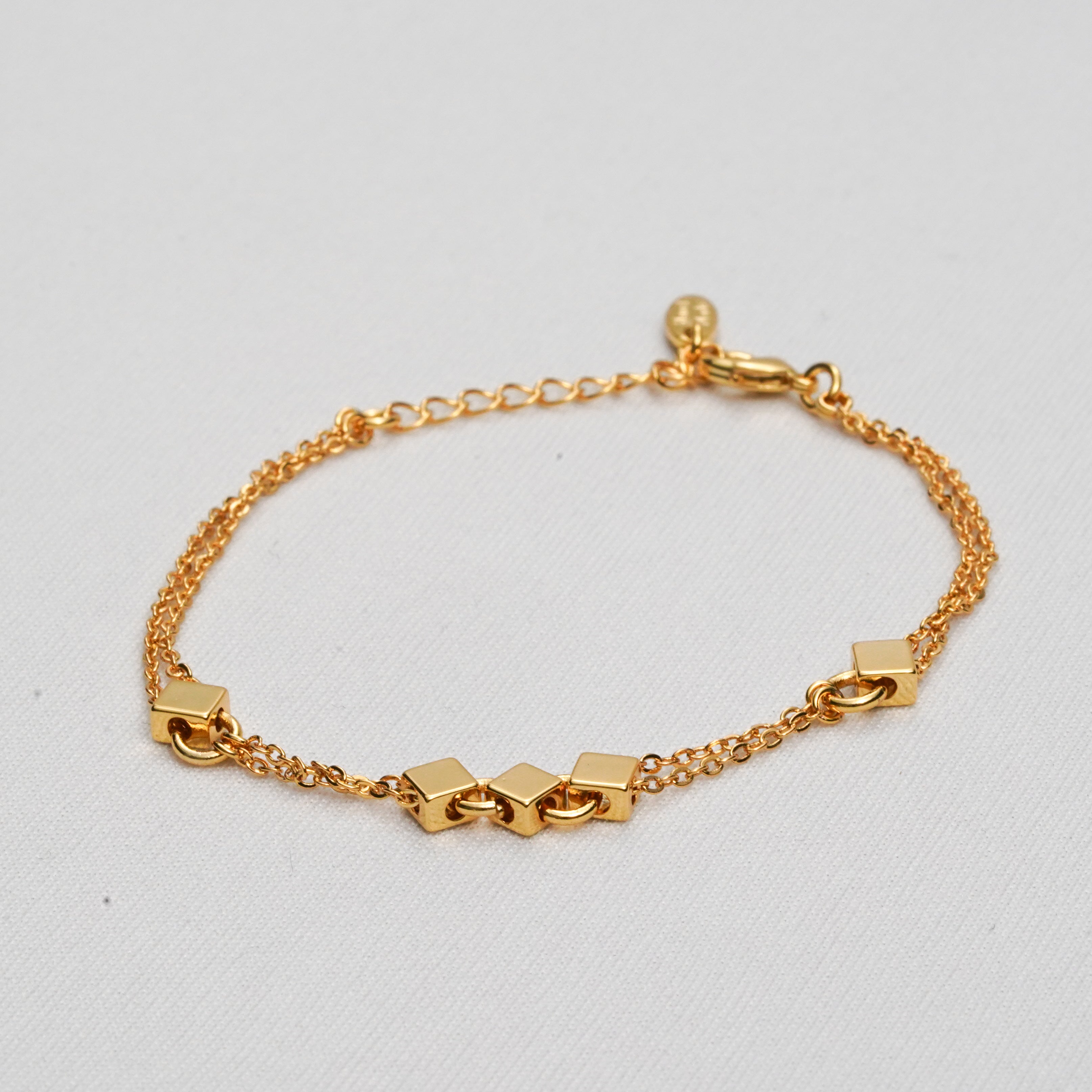 Modern Snake Chain Gold Bracelet