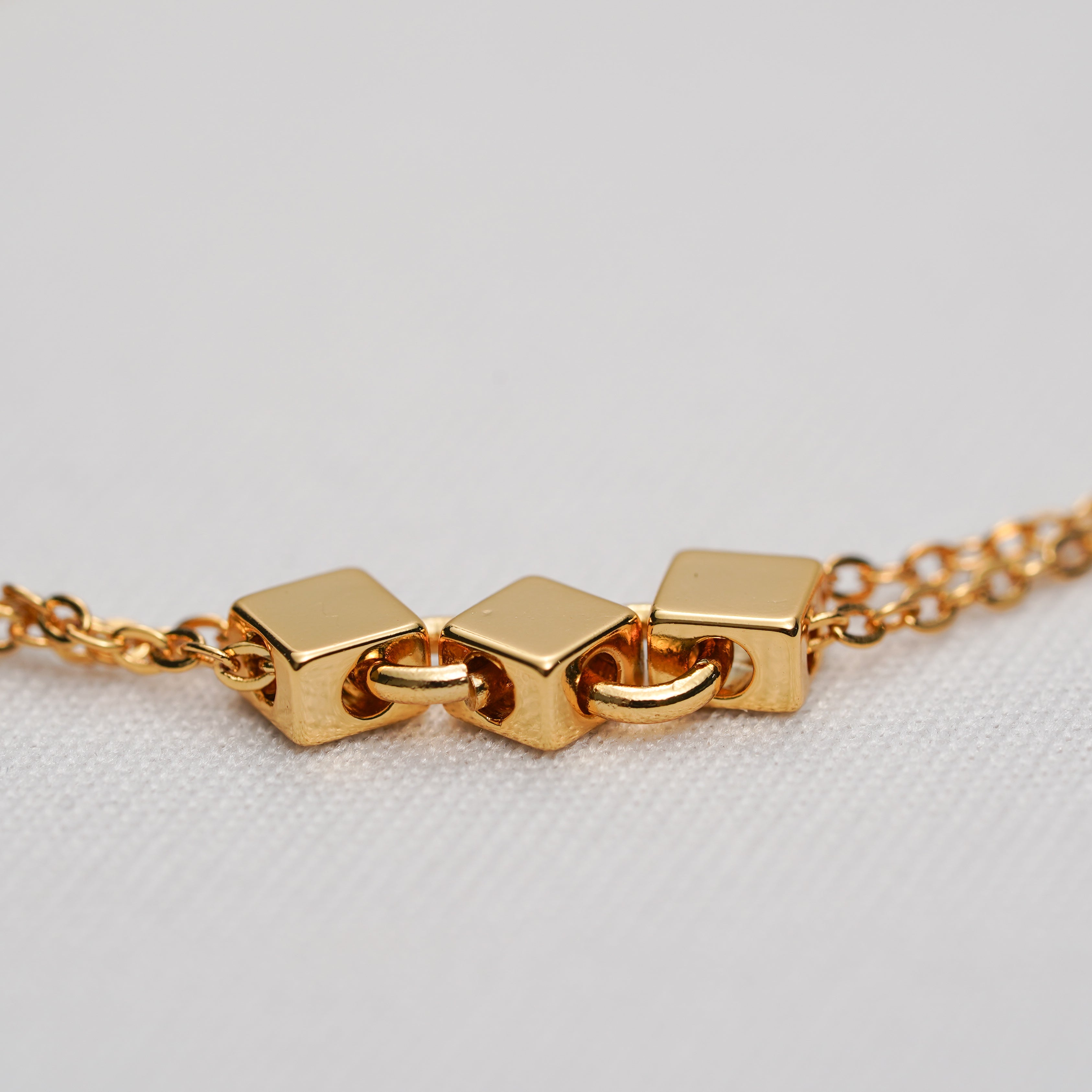 Modern Snake Chain Gold Bracelet