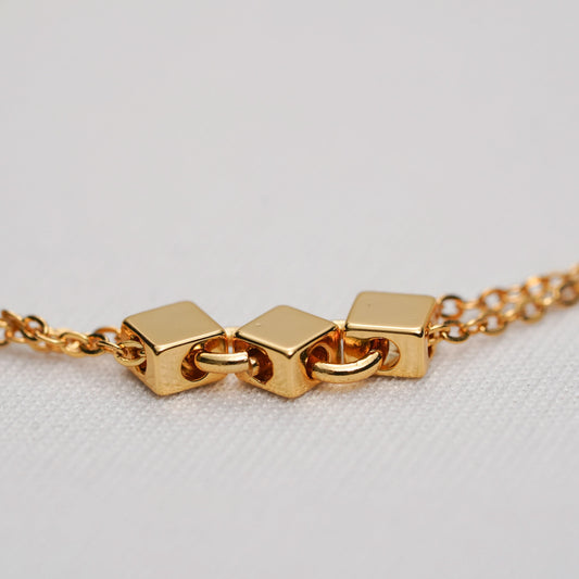Modern Snake Chain Gold Bracelet