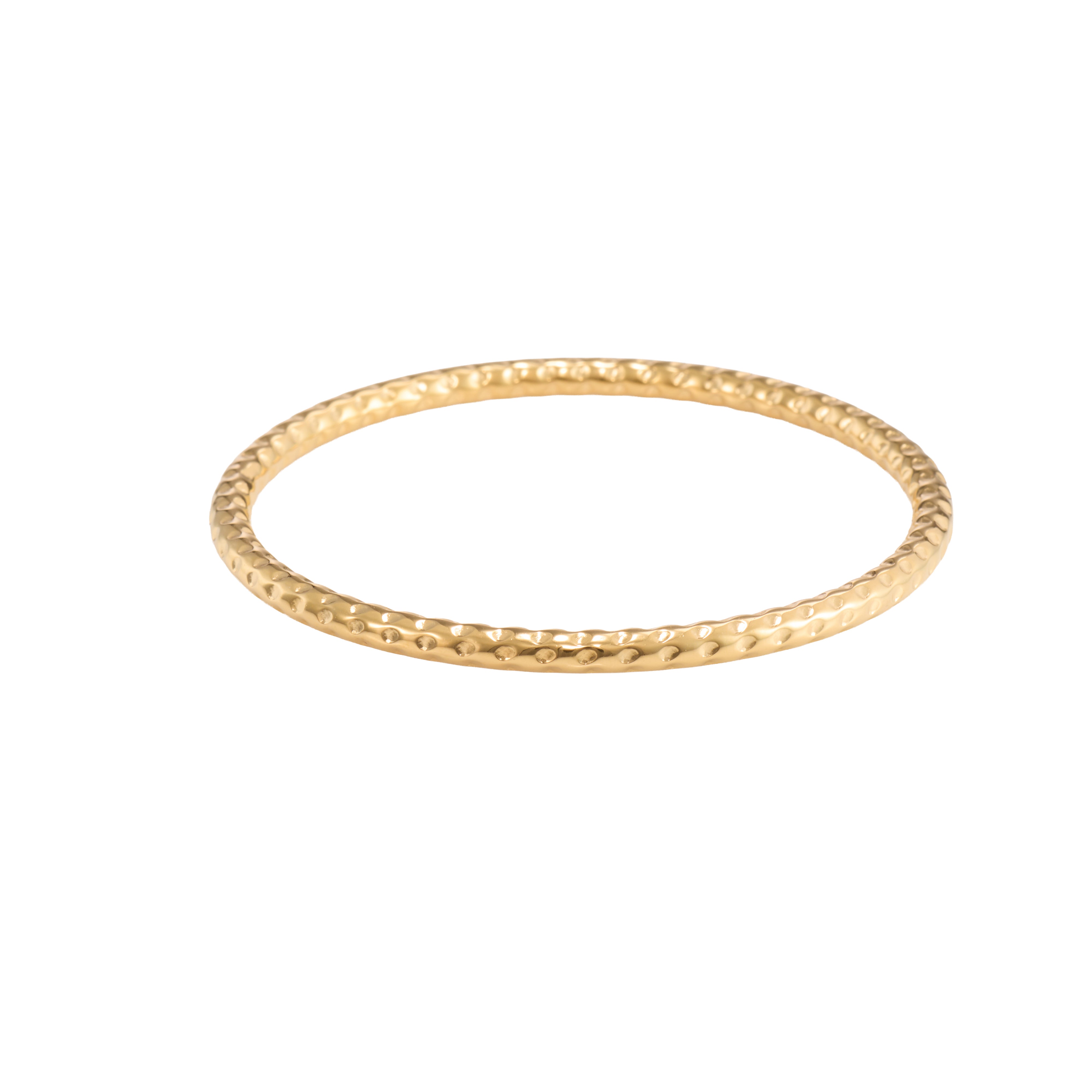 Classic Geometric Gold Bangle