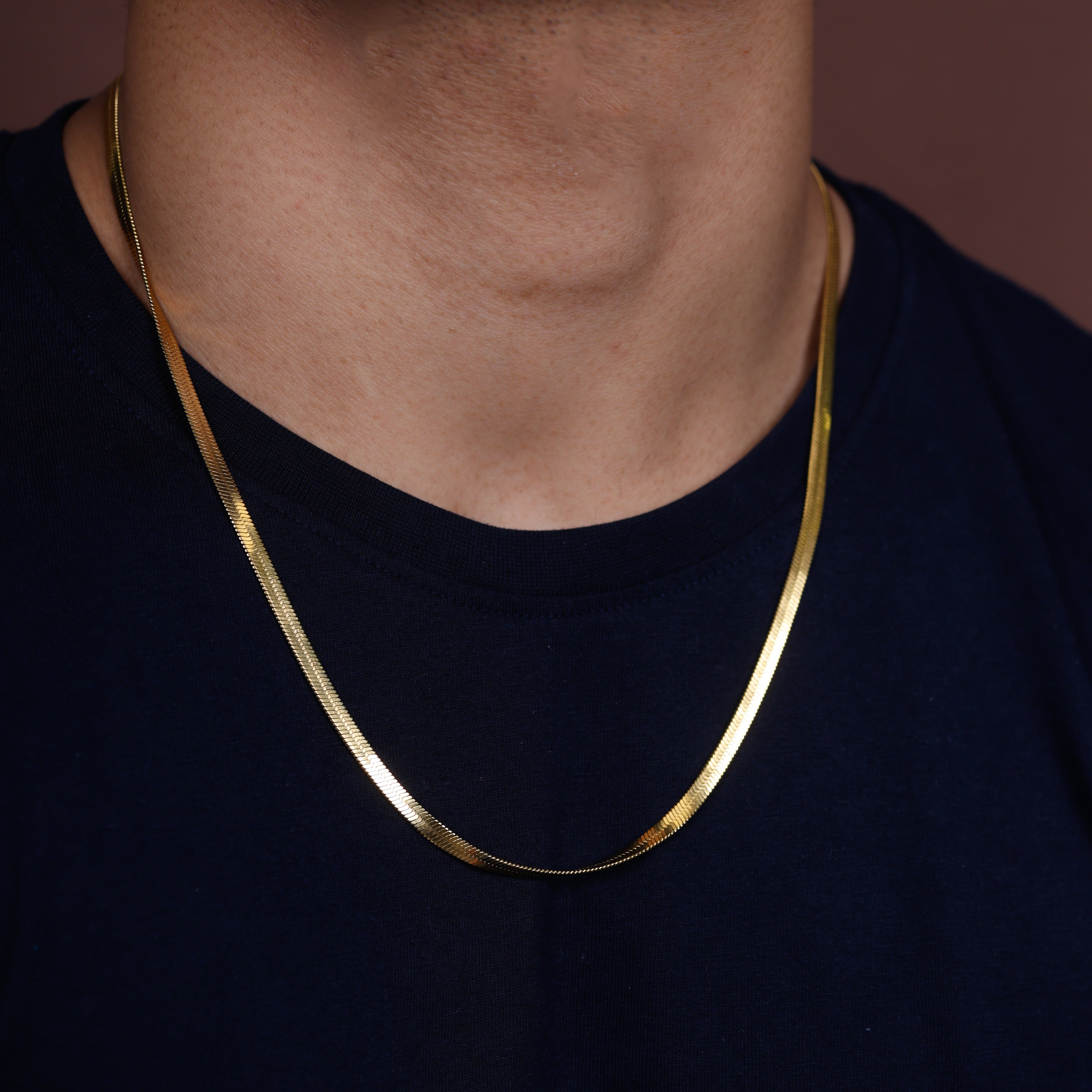 Solara Men's Gold Layered Chain Necklace Premium Fashion Jewelry Chain for Men