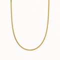 Solara Gold Layered Chain Necklace for Women – Waterproof 18K Gold Plated Jewelry