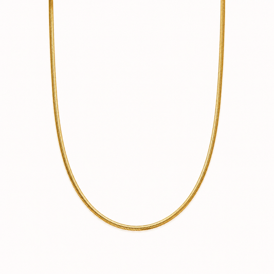 Solara Gold Layered Chain Necklace for Women – Waterproof 18K Gold Plated Jewelry