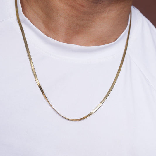 Solara Gold Layered Chain Necklace for Women – Waterproof 18K Gold Plated Jewelry