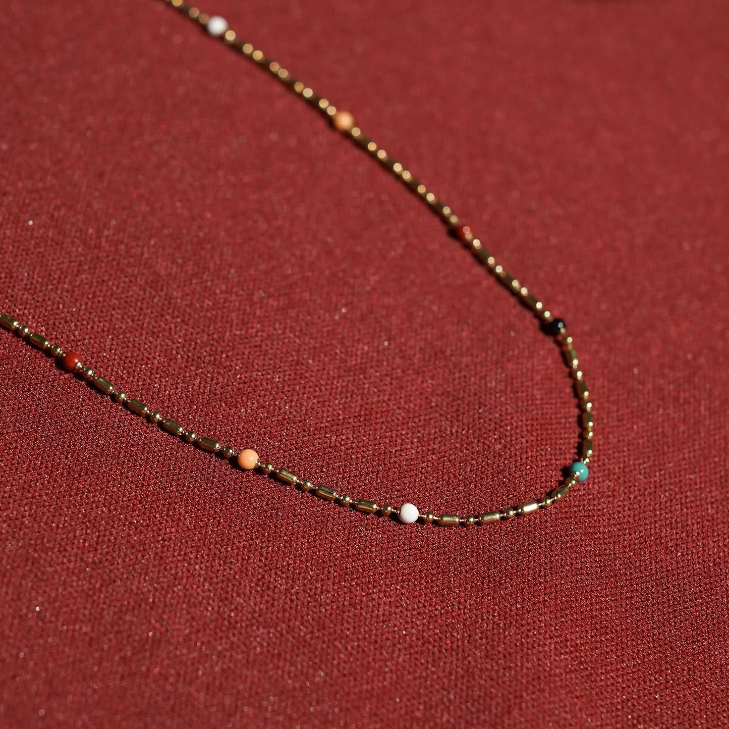 Lunaria Double Ring Chain