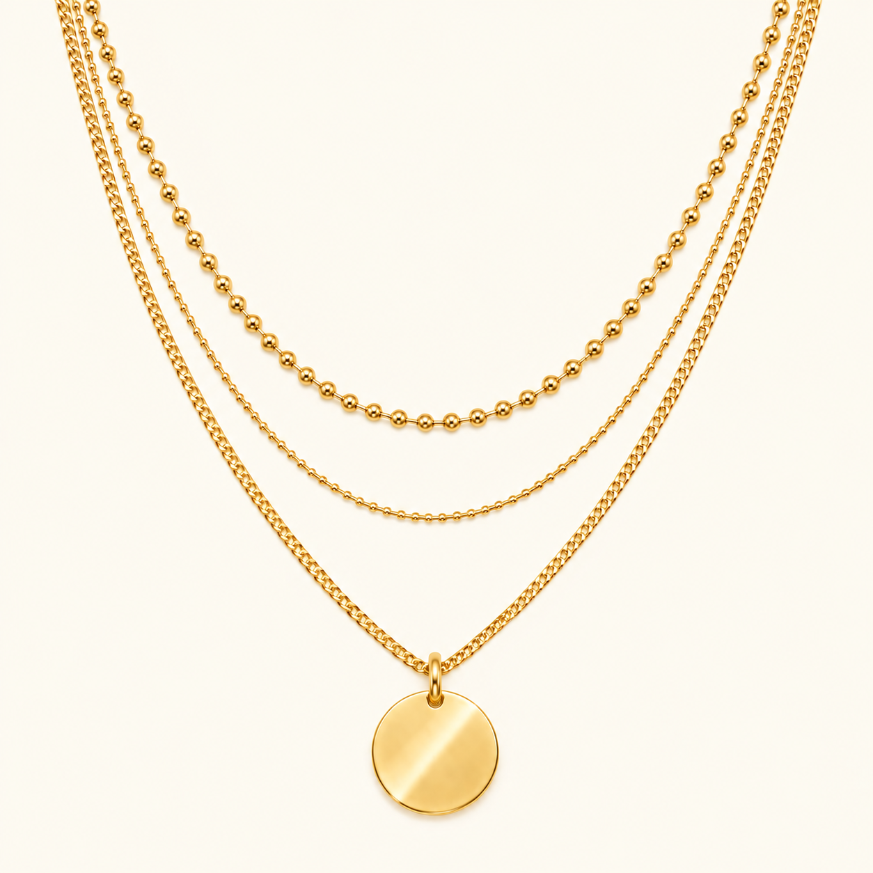 Luna Triple Layer Necklace