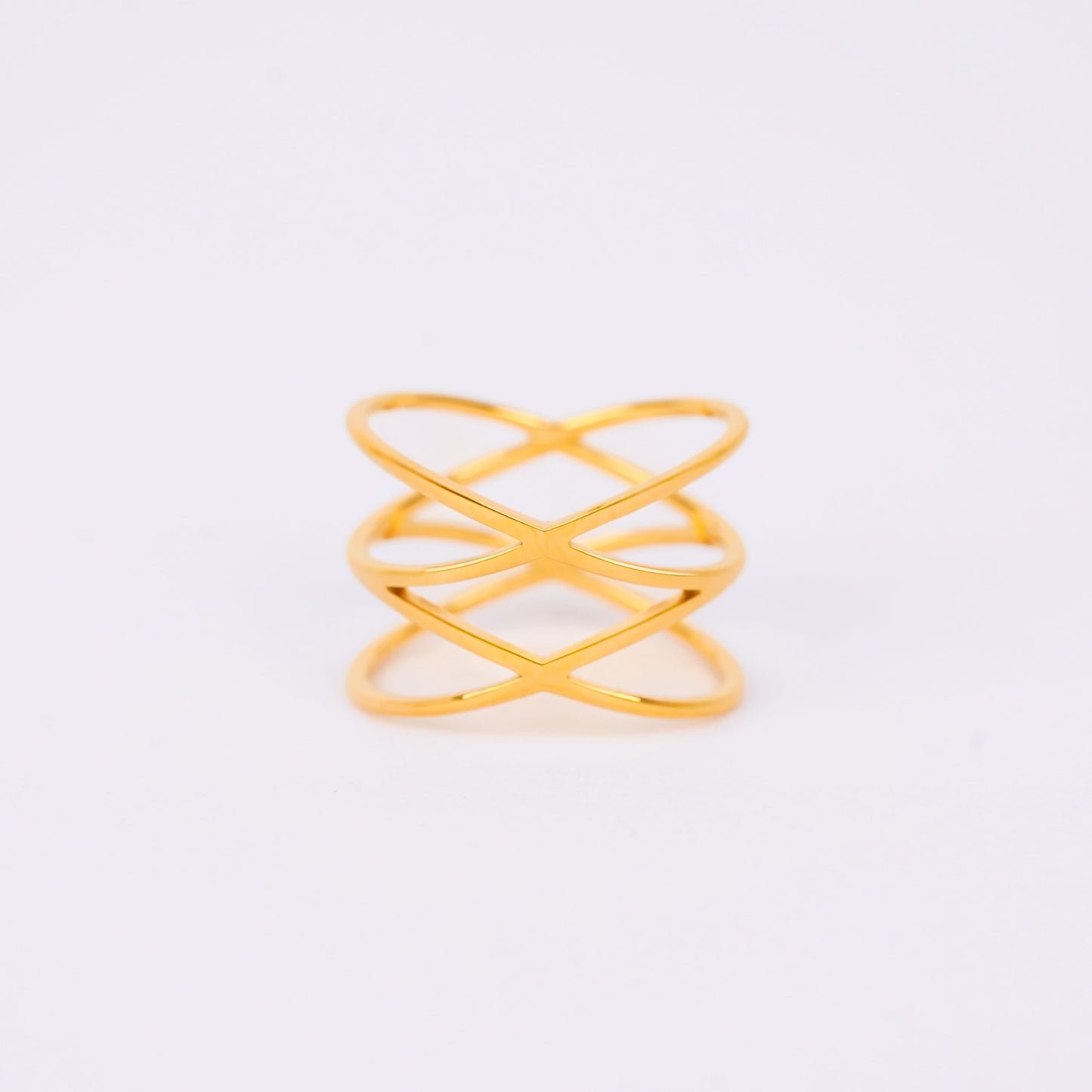 Triple-layered cage ring
