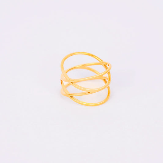 Triple-layered cage ring